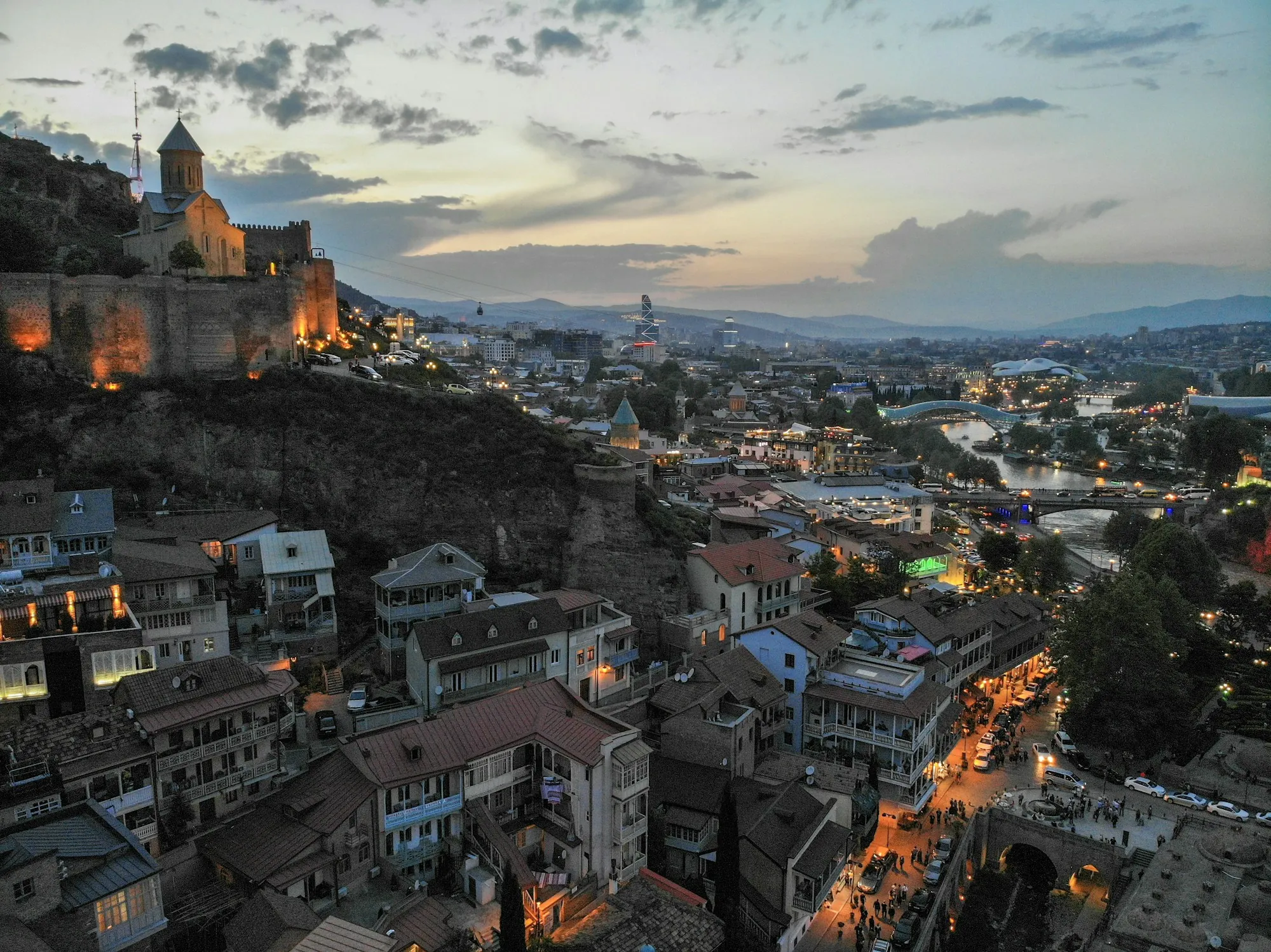 Old Tbilisi below Narikala fortress